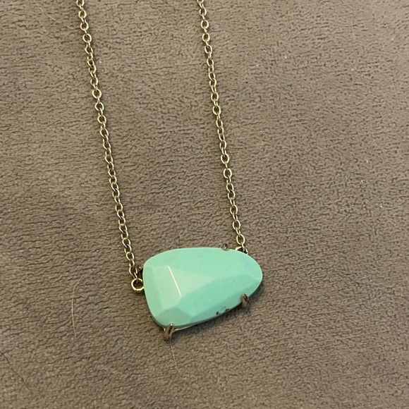 KENDRA SCOTT 'Isla' 14k Gold Plated Magnesite Pendant Necklace - Picture 3 of 7